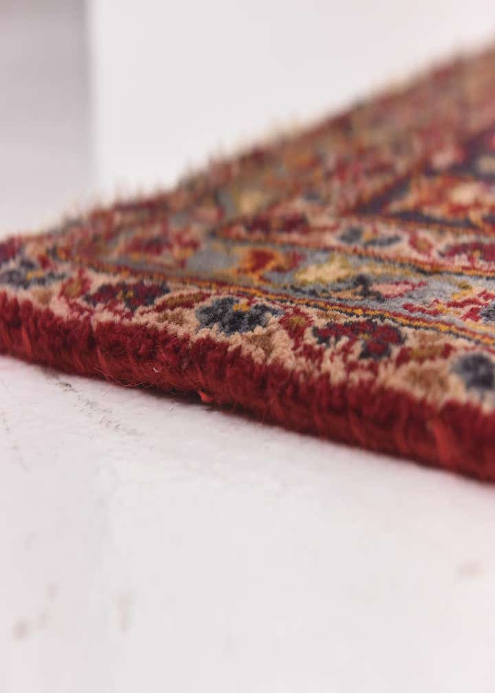 9' 7 x 13' 3 Hand Knotted Kashan Persian Wool Rug