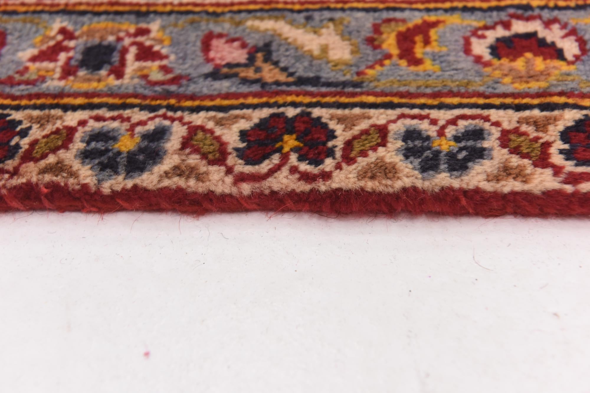 9' 7 x 13' 3 Hand Knotted Kashan Persian Wool Rug