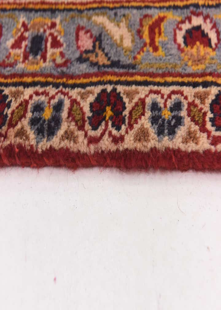 9' 7 x 13' 3 Hand Knotted Kashan Persian Wool Rug