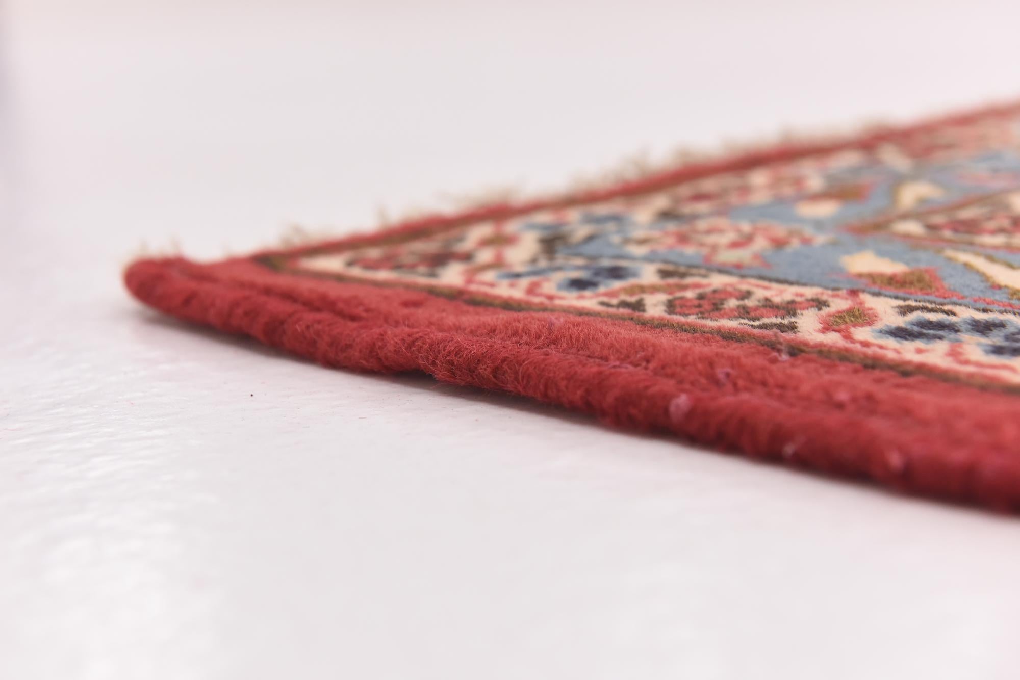 9' 8 x 13' Hand Knotted Kashan Persian Wool Rug