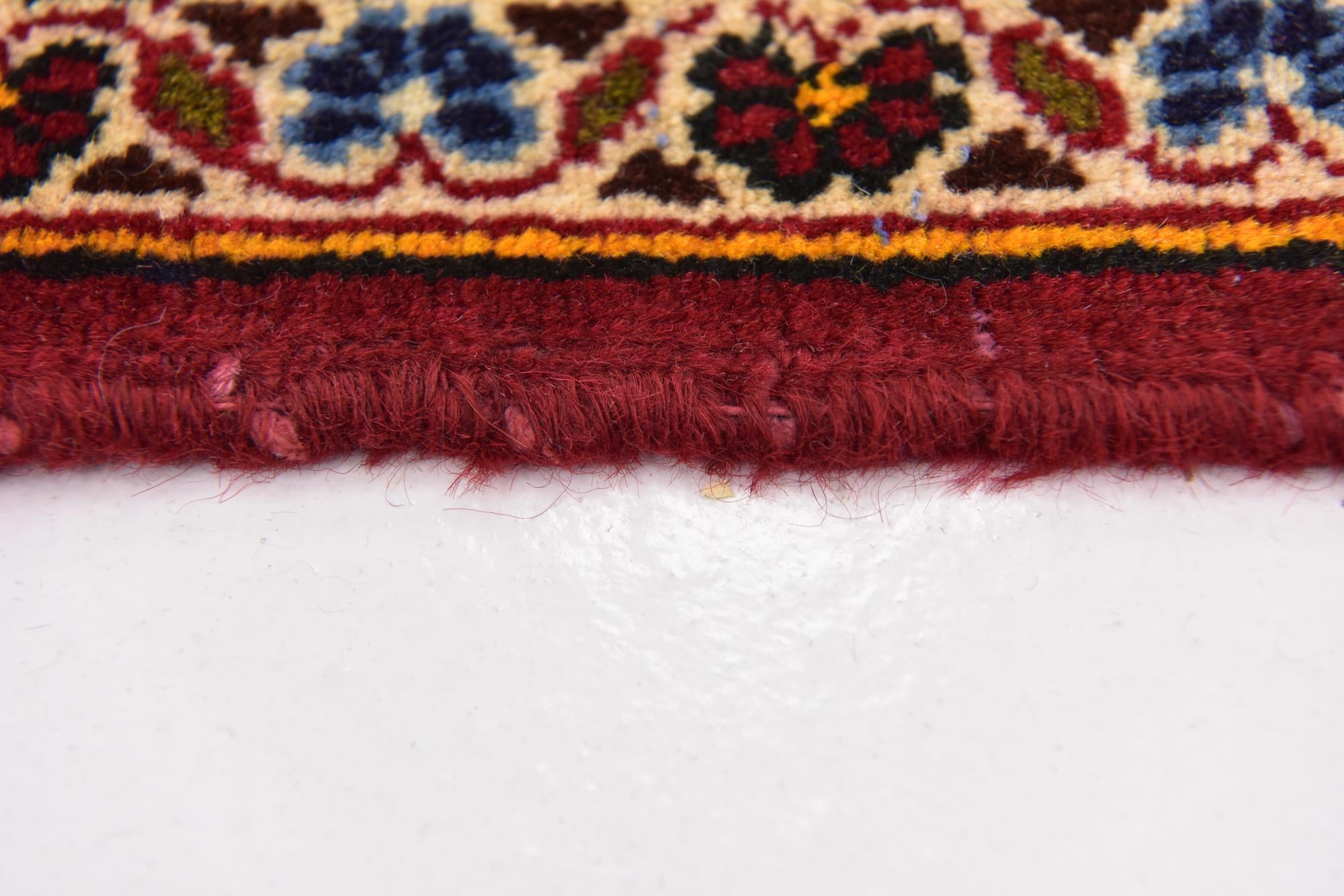 9' 9 x 12' 10 Hand Knotted Kashan Persian Wool Rug