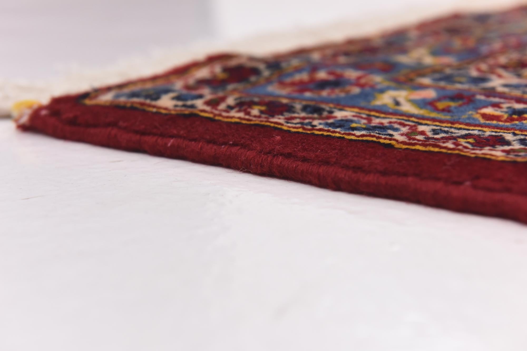9' 8 x 13' 5 Hand Knotted Kashan Persian Wool Rug