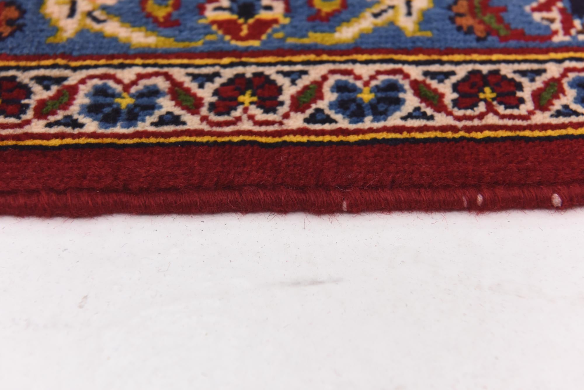 9' 8 x 13' 5 Hand Knotted Kashan Persian Wool Rug