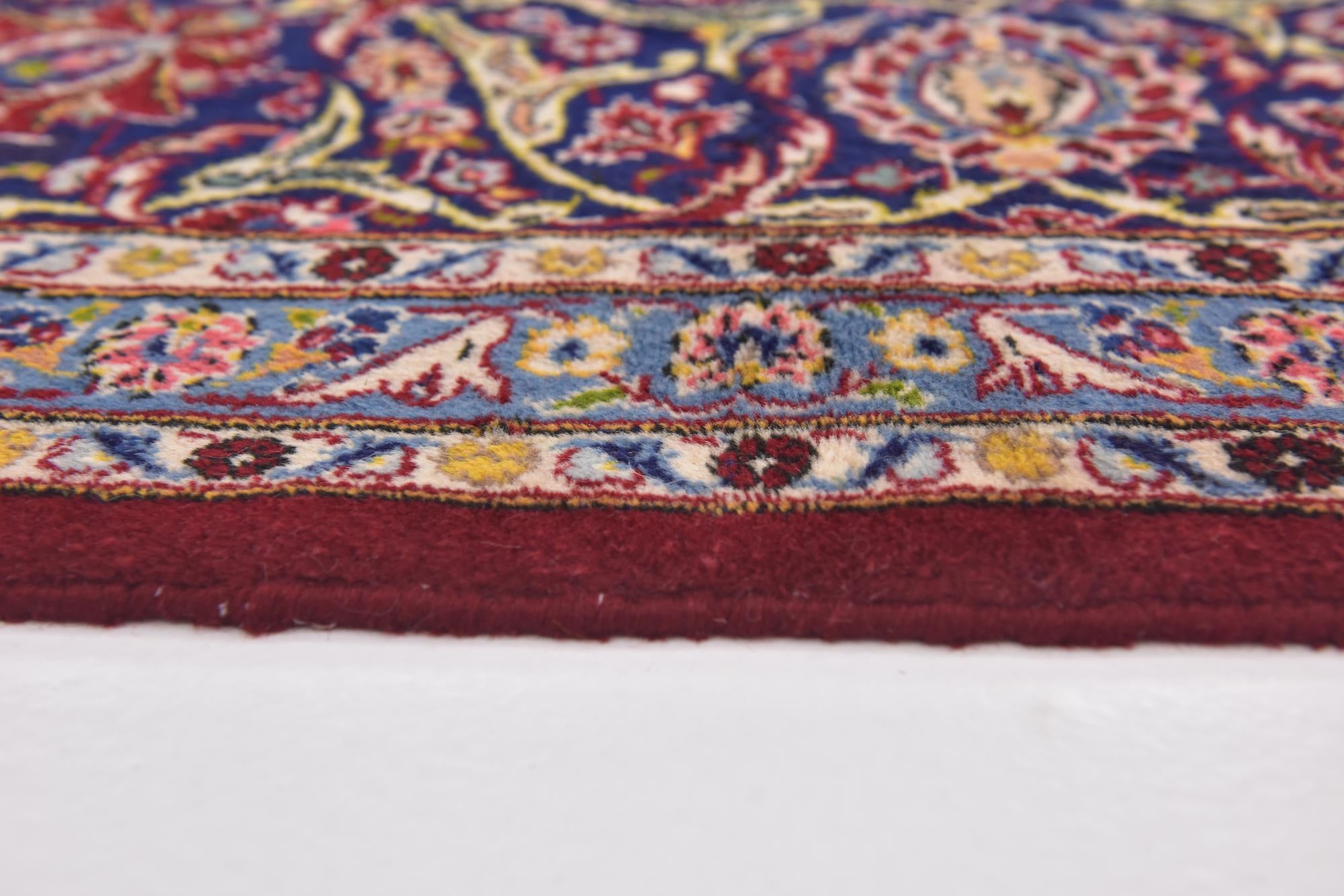 10' x 12' 10 Hand Knotted Kashan Persian Wool Rug