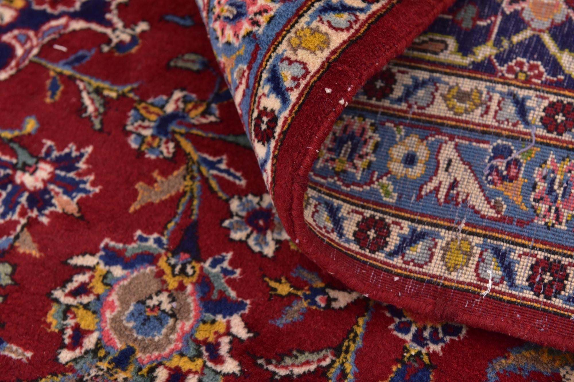 10' x 12' 10 Hand Knotted Kashan Persian Wool Rug