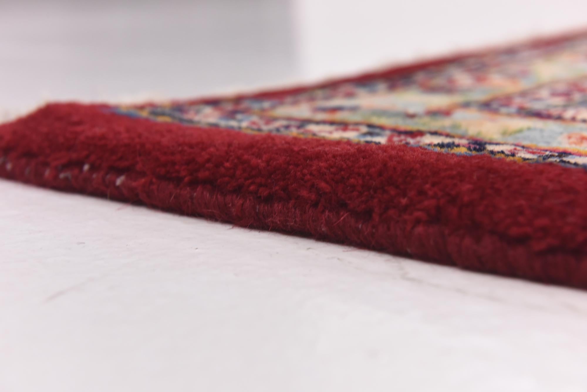 9' 6 x 12' 9 Hand Knotted Kashan Persian Wool Rug
