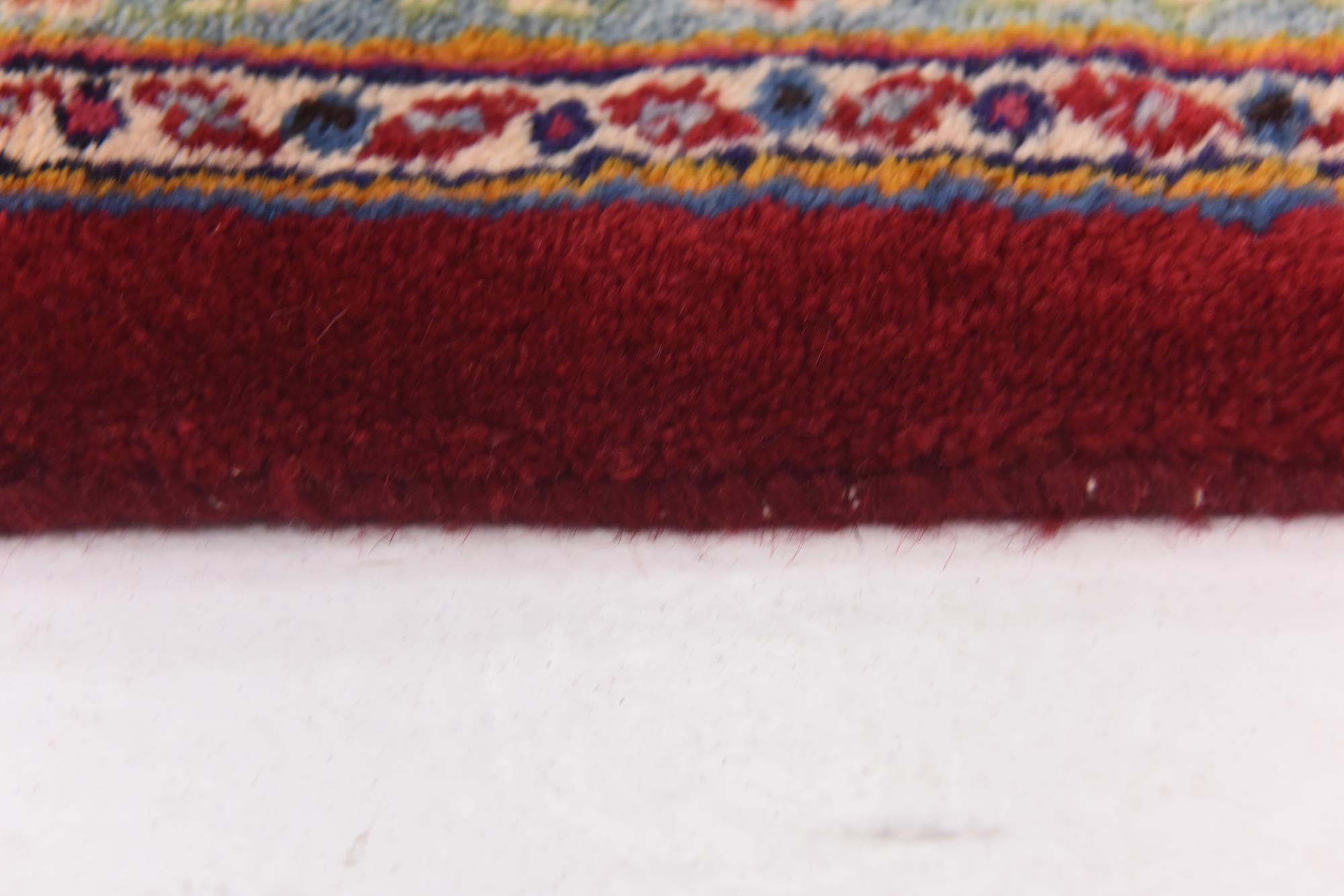9' 6 x 12' 9 Hand Knotted Kashan Persian Wool Rug