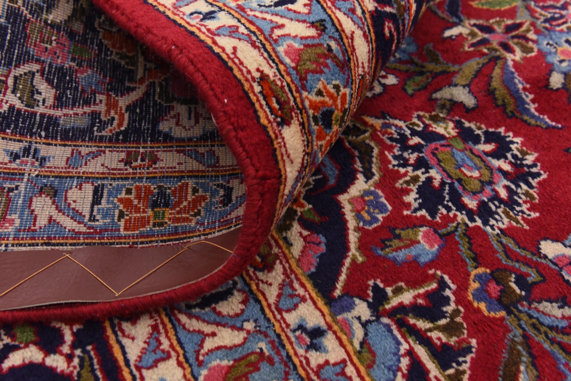 9' 6 x 13' Hand Knotted Kashan Persian Wool Rug