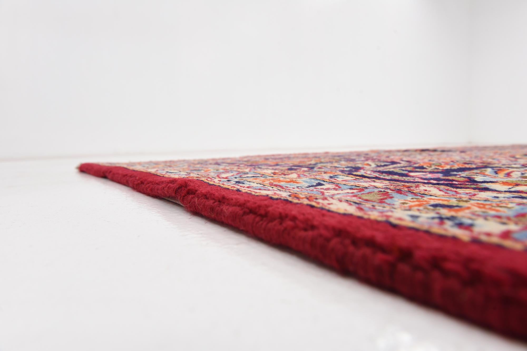 9' 6 x 13' Hand Knotted Kashan Persian Wool Rug