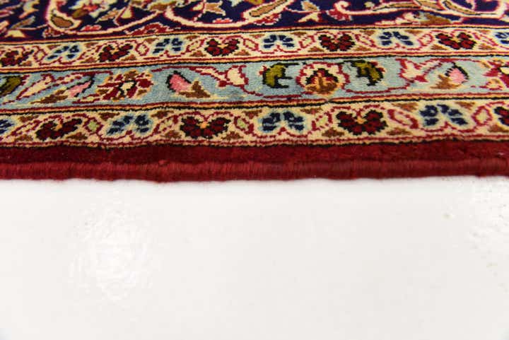 9' 7 x 13' 2 Hand Knotted Kashan Persian Wool Rug