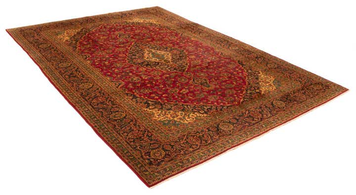 9' 9 x 12' 10 Kashan Wool Rug