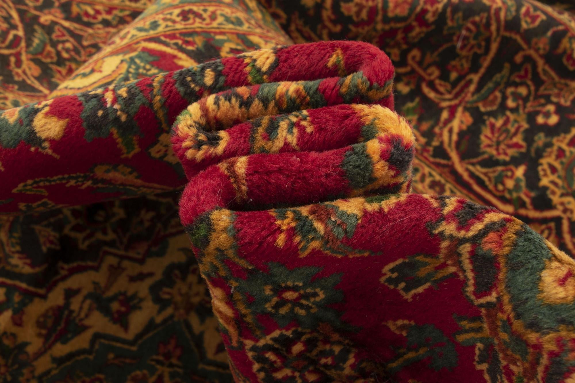 9' 9 x 12' 10 Kashan Wool Rug