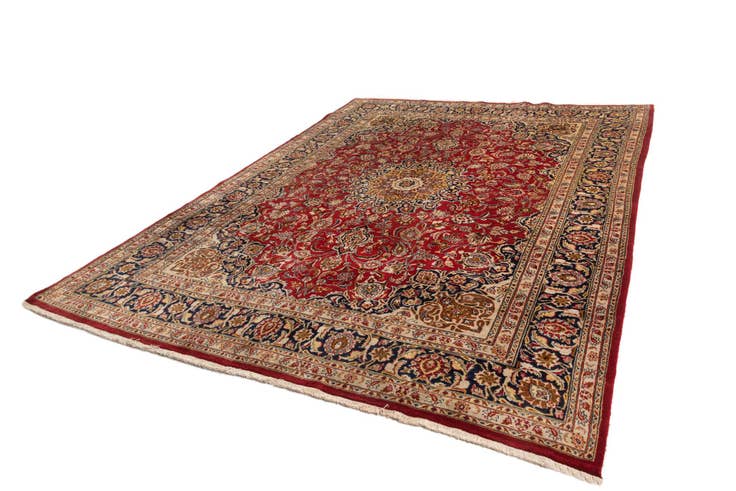 Detail image of 9' 7 x 12' 6 Kashan Wool Rug