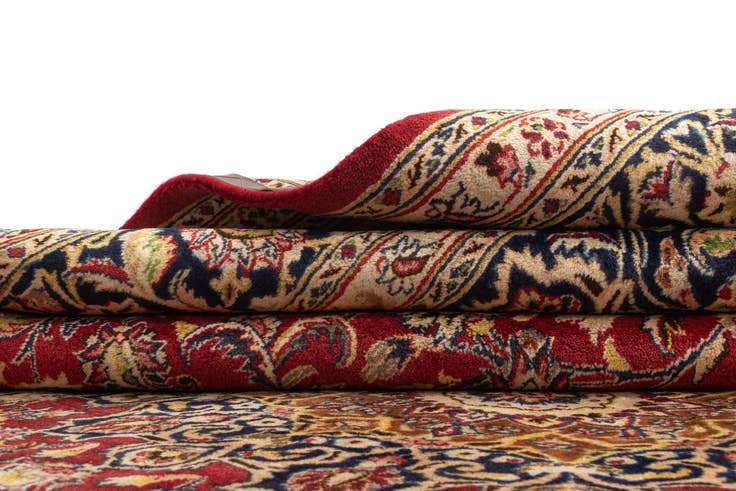 Detail image of 9' 7 x 12' 6 Kashan Wool Rug