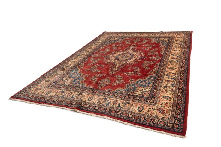 Detail image of 8' 10 x 12' Kashan Wool Rug