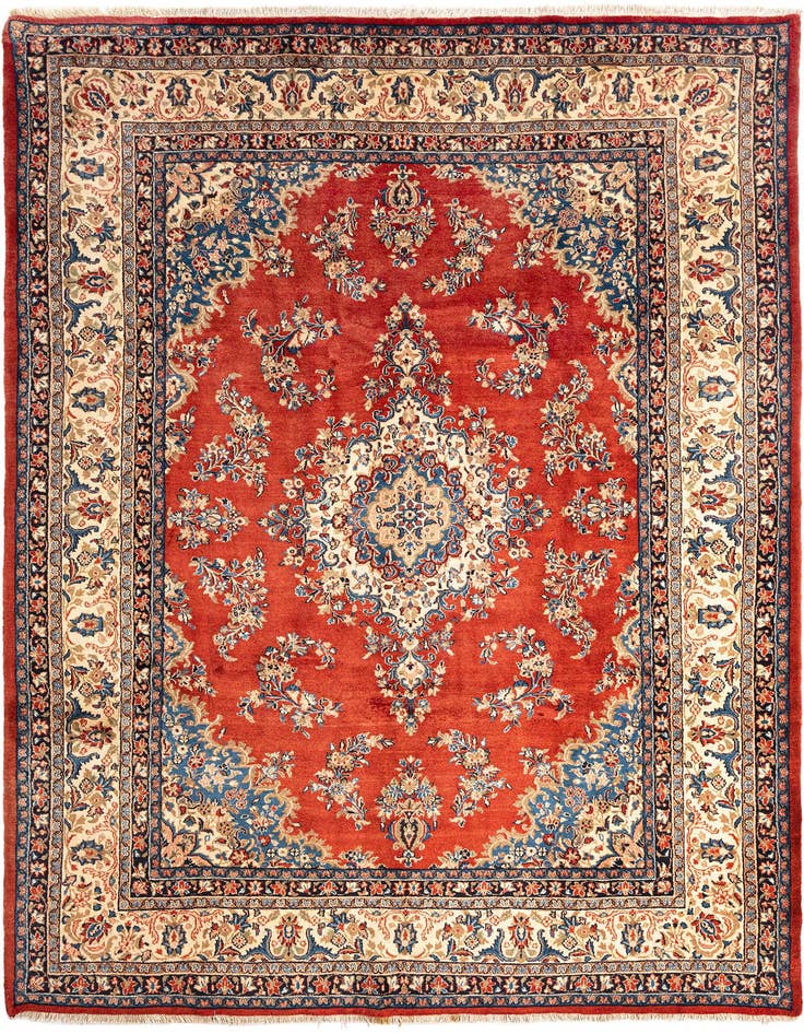 Detail image of 8' 10 x 12' Kashan Wool Rug