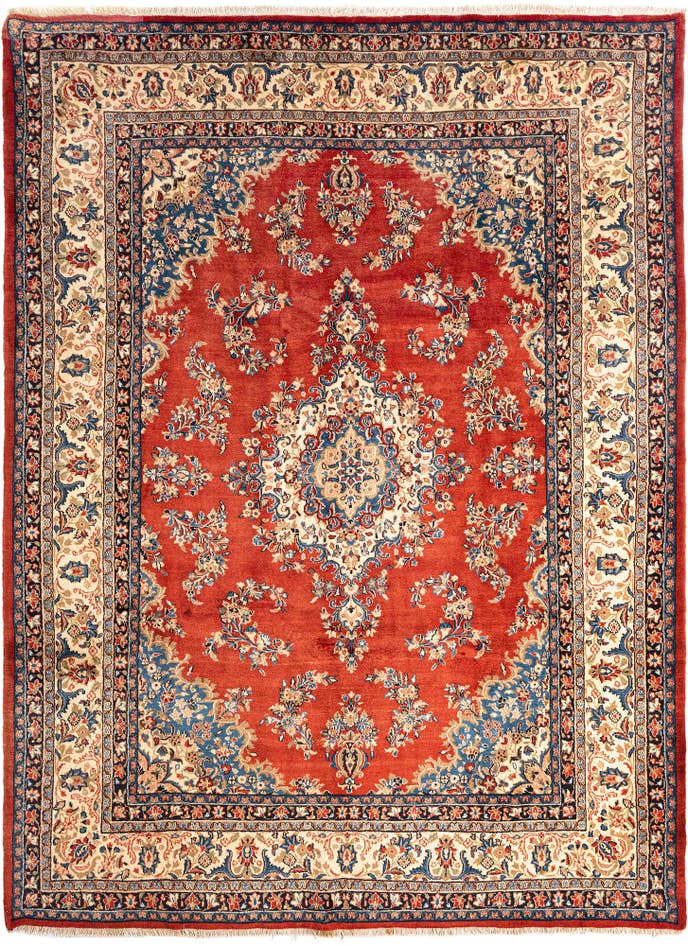 Detail image of 8' 10 x 12' Kashan Wool Rug