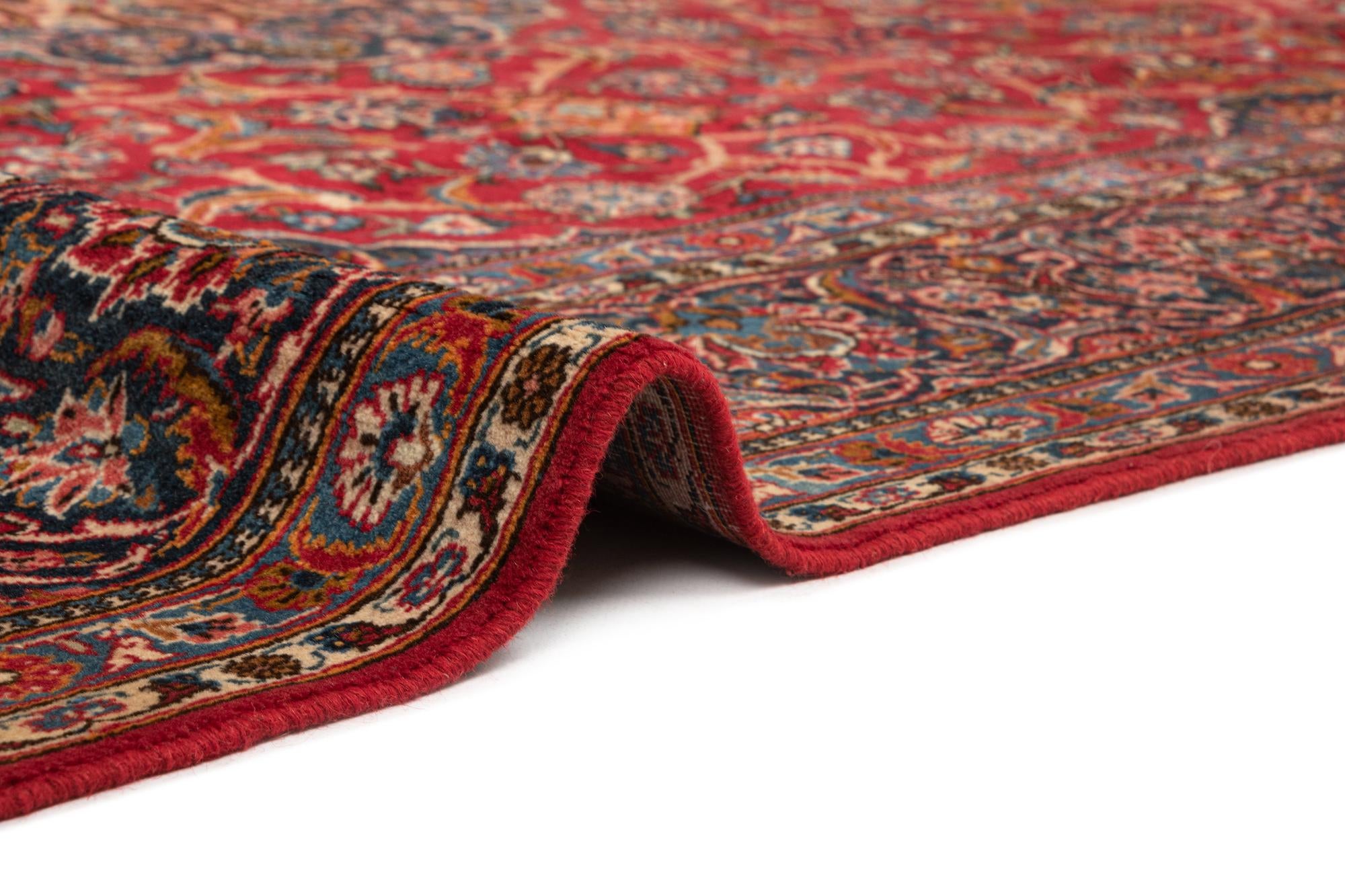 7' 6 x 11' 5 Kashan Wool Rug