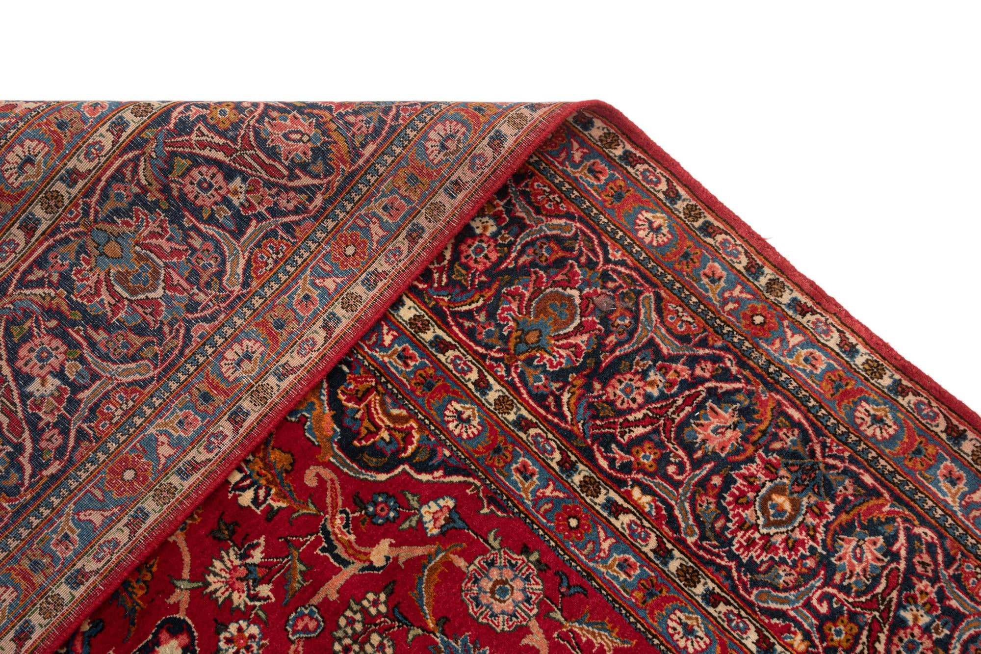 7' 6 x 11' 5 Kashan Wool Rug