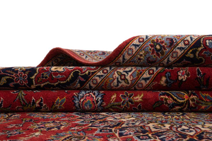 Detail image of 8' x 11' 3 Kashan Wool Rug