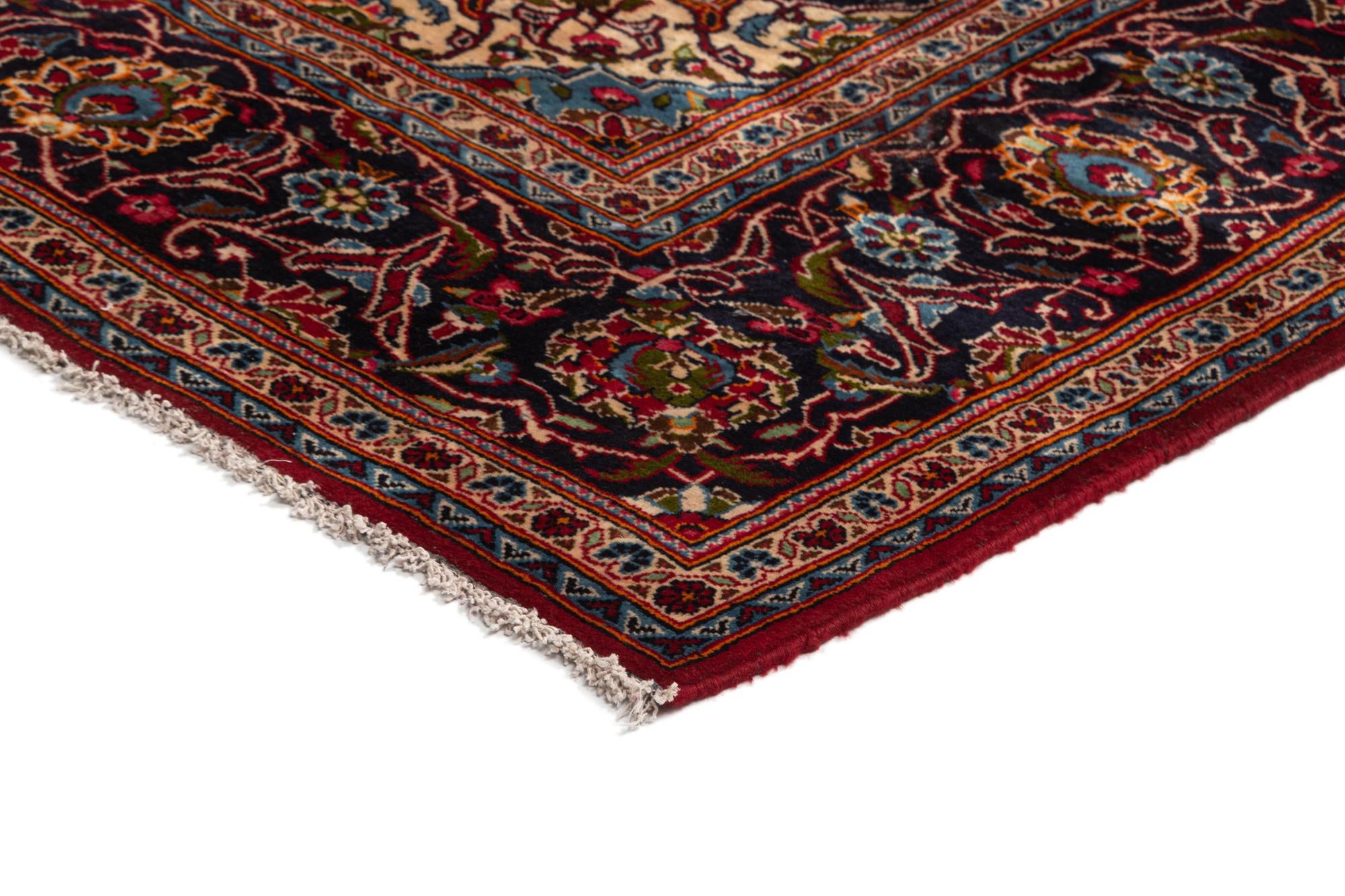 8' x 11' 4 Kashan Wool Rug