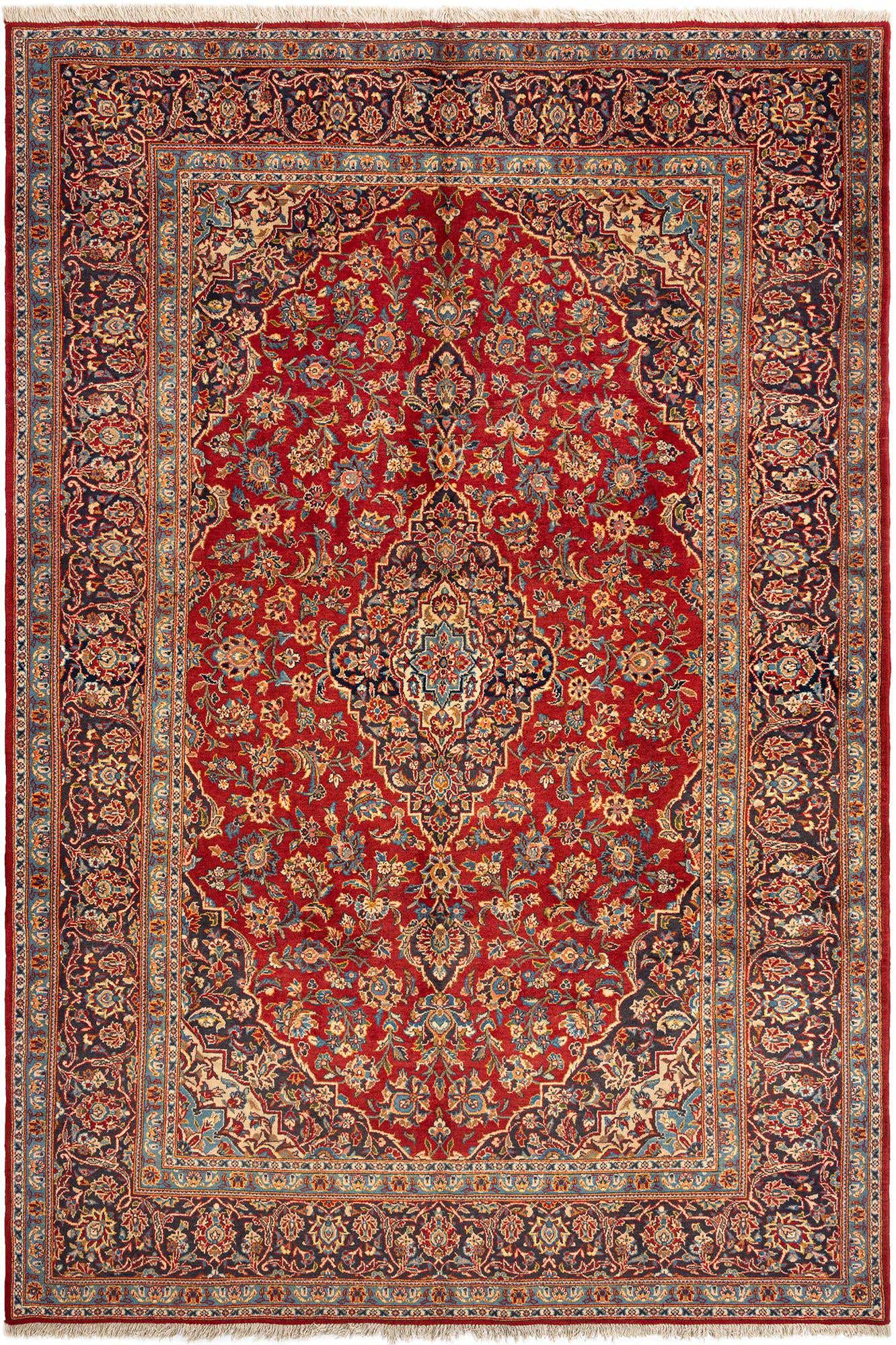 7' 1 x 10' 6 Kashan Wool Rug