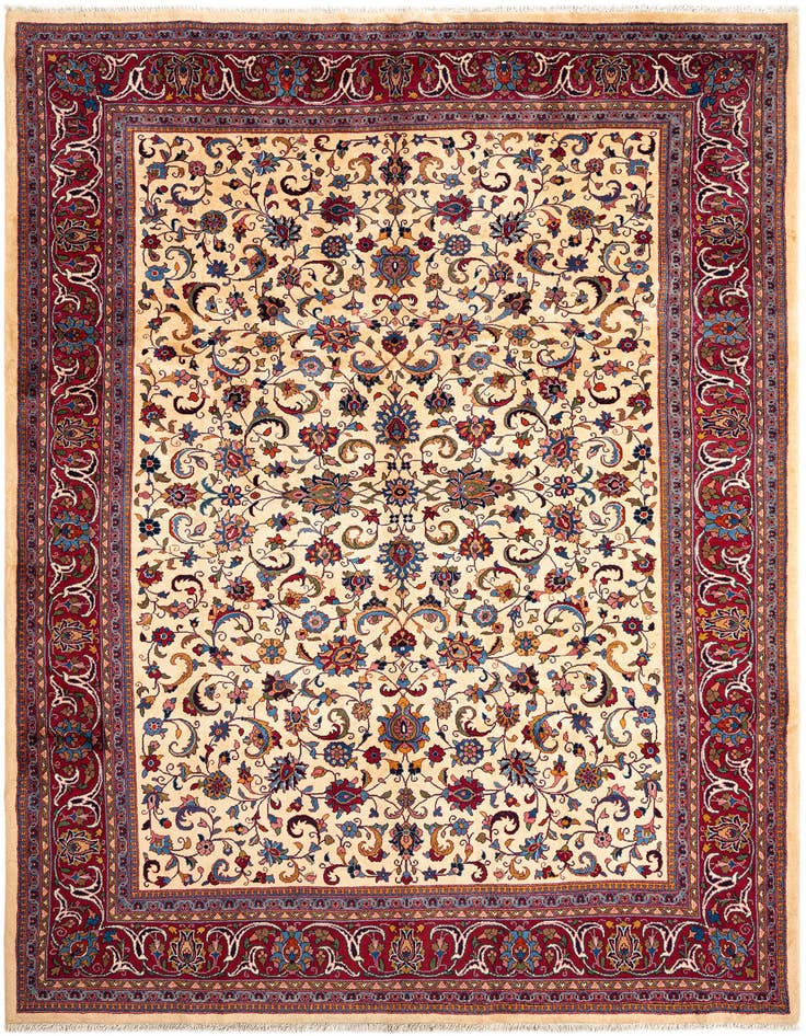 Detail image of 8' 6 x 11' Kashan Wool Rug