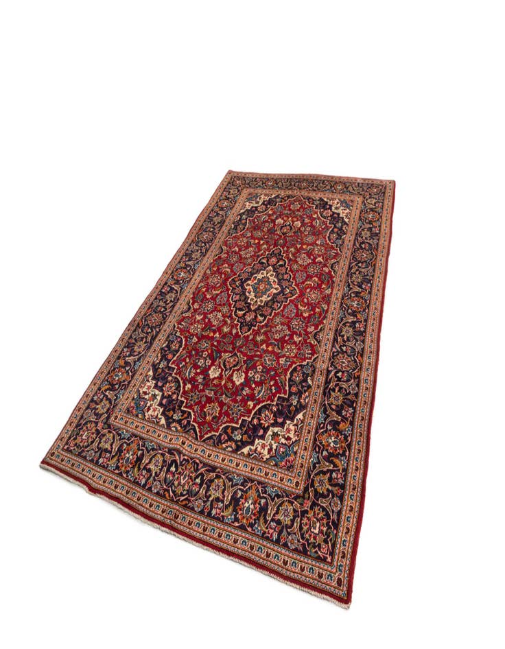 Detail image of 6' 6 x 9' 11 Kashan Wool Rug