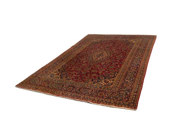 7' 7 x 10' 9 Kashan Wool Rug