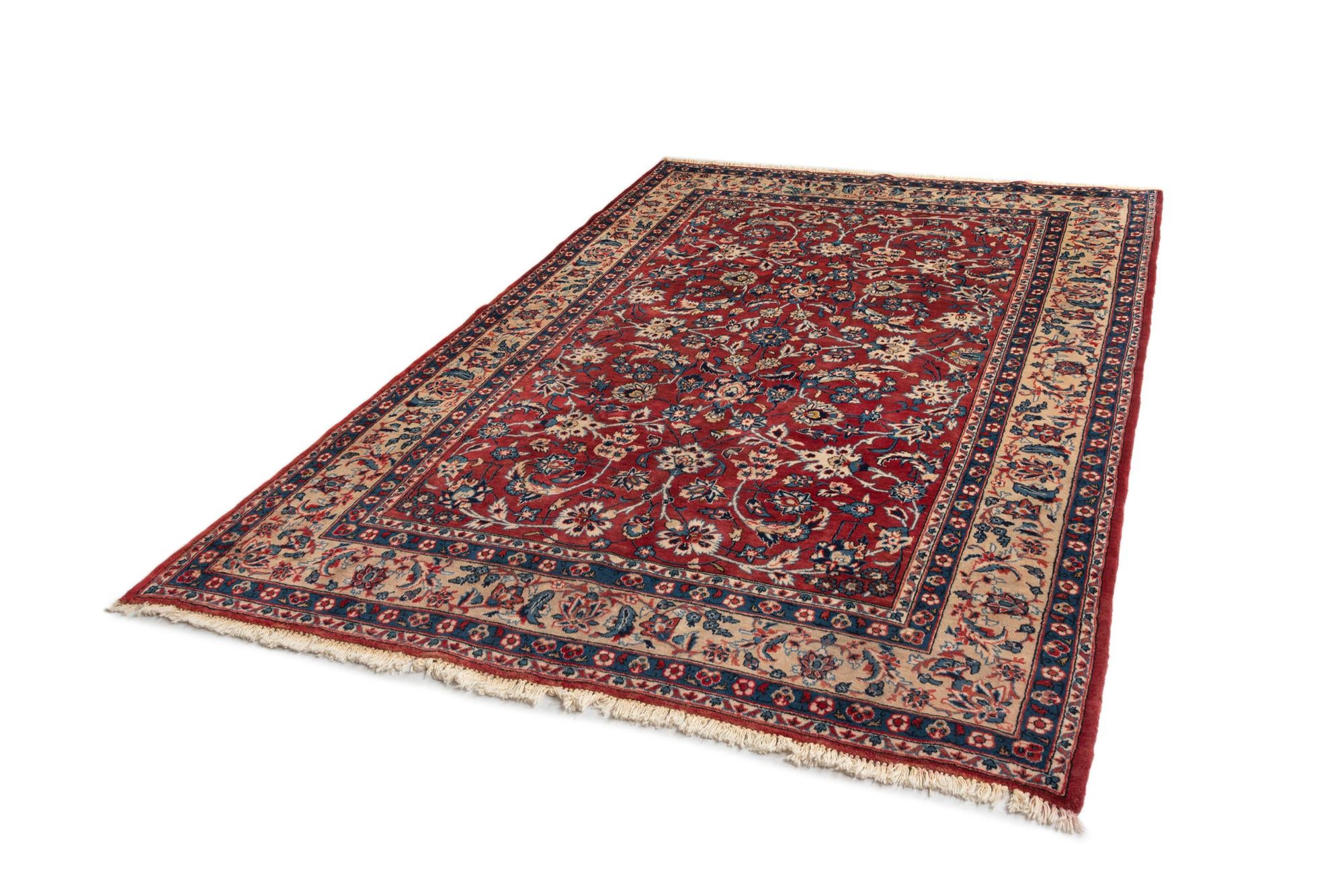 6' 5 x 10' Kashan Wool Rug