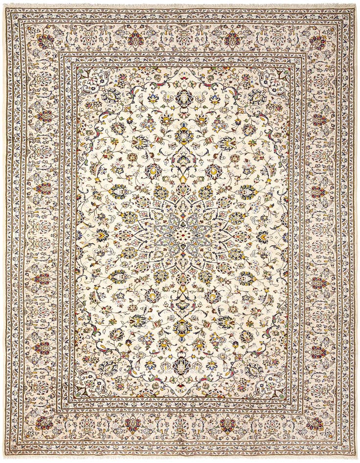 Detail image of 8' x 11' 6 Kashan Wool Rug