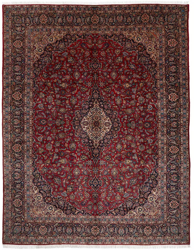 Detail image of 10' 9 x 15' 4 Kashan Wool Rug