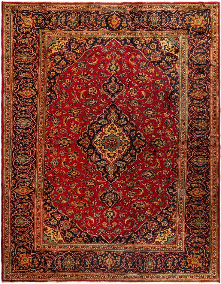 Detail image of 7' 11 x 12' 1 Kashan Rug