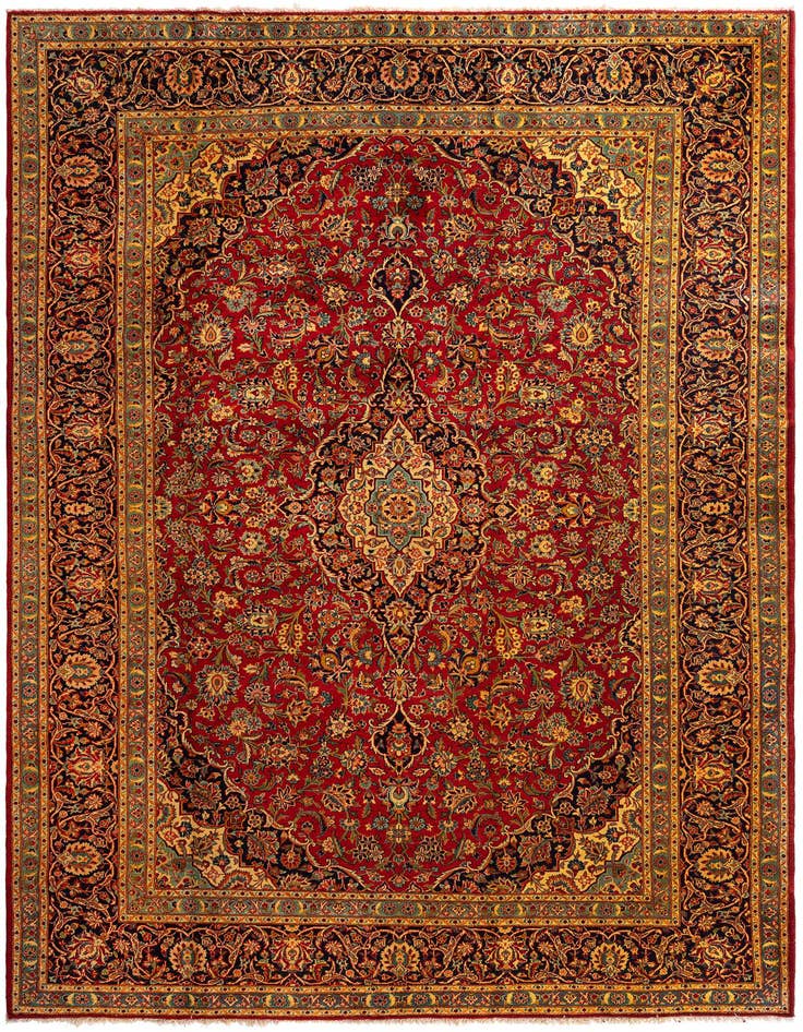 Detail image of 8' 10 x 12' 10 Kashan Rug