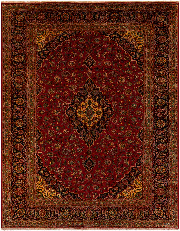 Detail image of 9' 3 x 12' 8 Kashan Rug