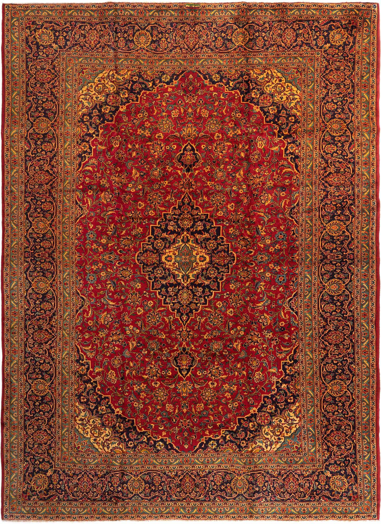 9' 9 x 13' 8 Kashan Rug