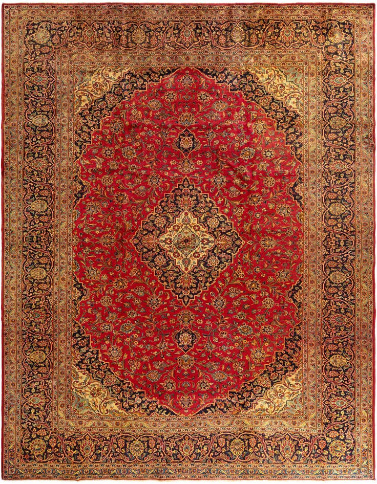 Detail image of 9' 11 x 13' Kashan Rug