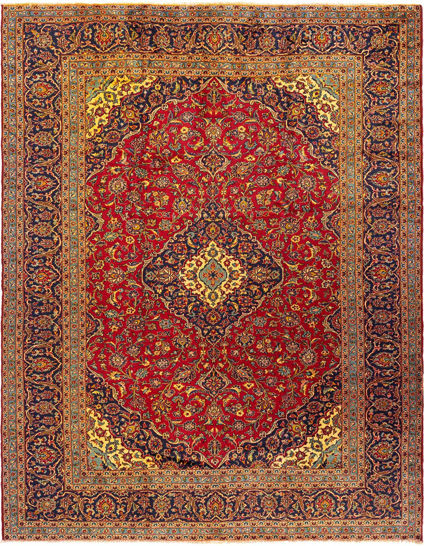 9' 7 x 12' 8 Kashan Rug