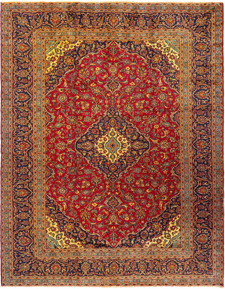 Detail image of 9' 7 x 12' 8 Kashan Rug