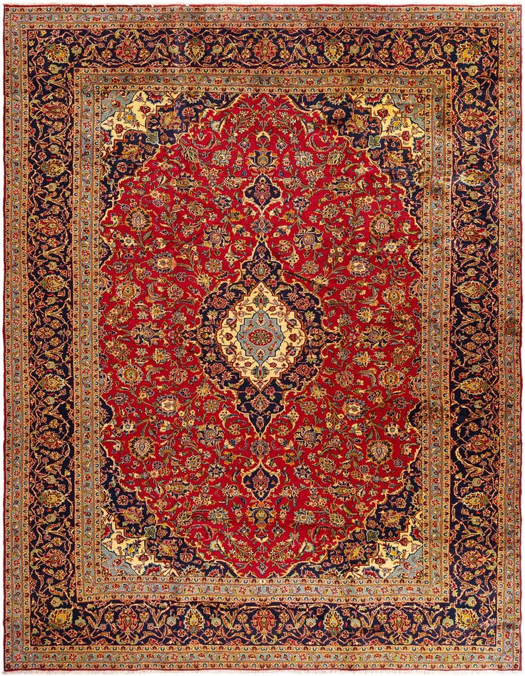 Detail image of 9' 9 x 13' 11 Kashan Rug