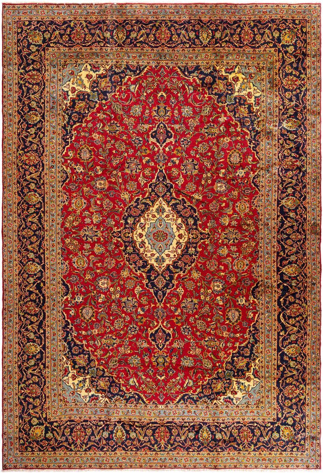 Detail image of 9' 9 x 13' 11 Kashan Rug