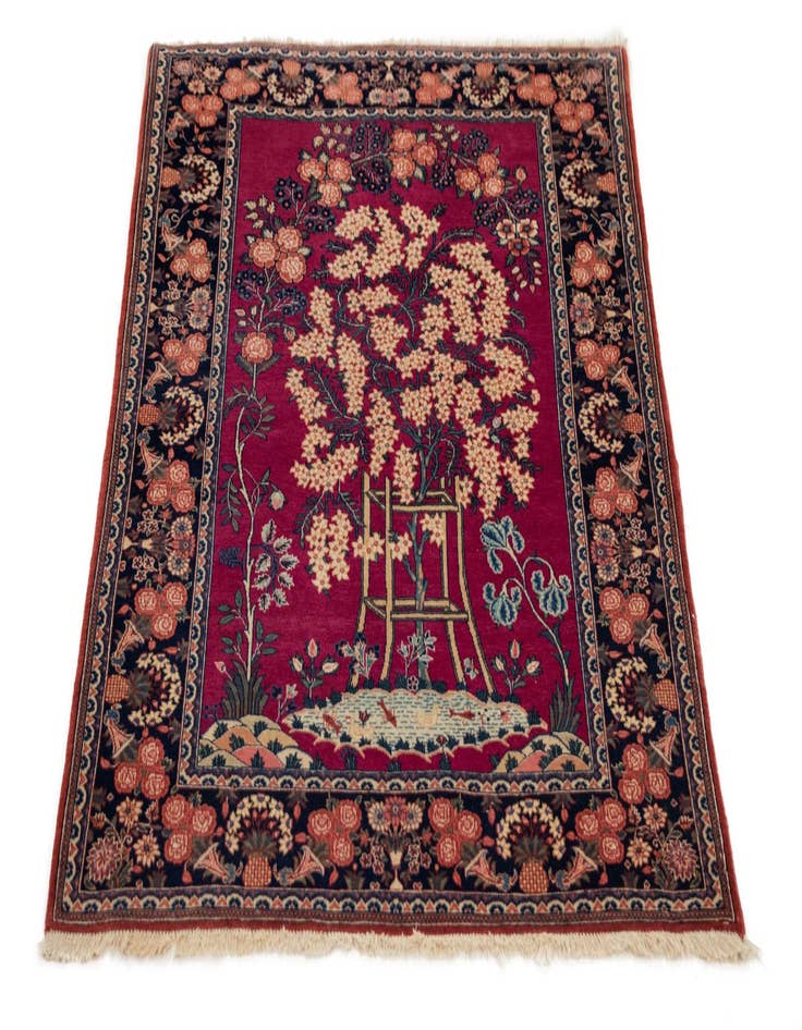 Detail image of 3' 7 x 5' 1 Kashan Wool Rug