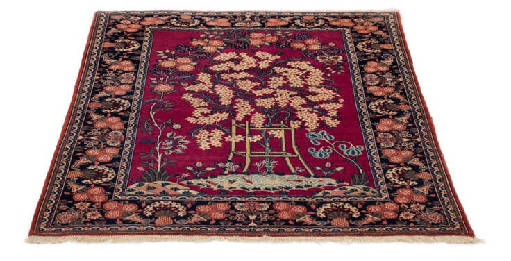 Detail image of 3' 7 x 5' 1 Kashan Wool Rug