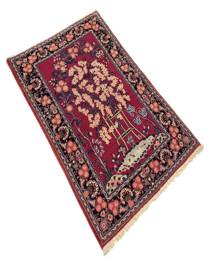 Detail image of 3' 7 x 5' 1 Kashan Wool Rug