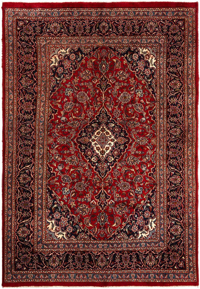 Detail image of 6' 7 x 9' 7 Kashan Wool Rug