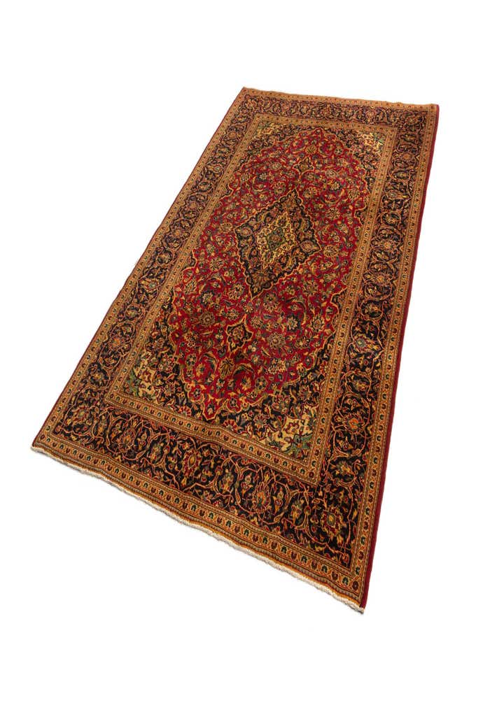 6' 7 x 9' 9 Kashan Wool Rug