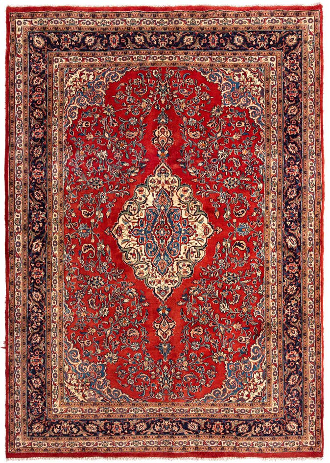 Detail image of 7' x 10' Kashan Wool Rug