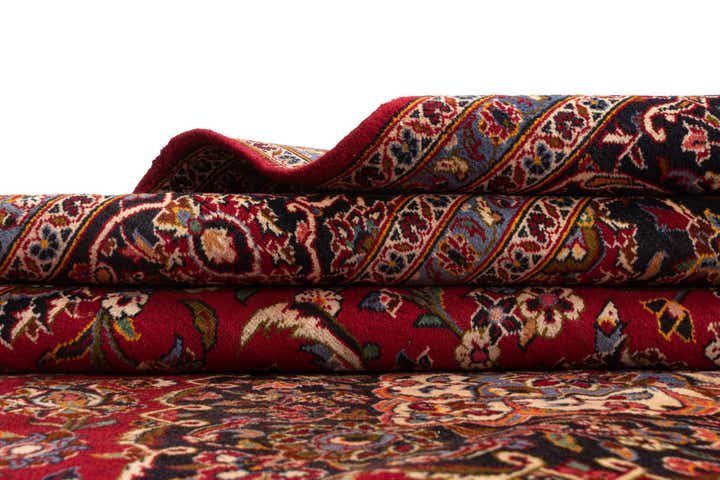 8' x 11' 4 Kashan Wool Rug