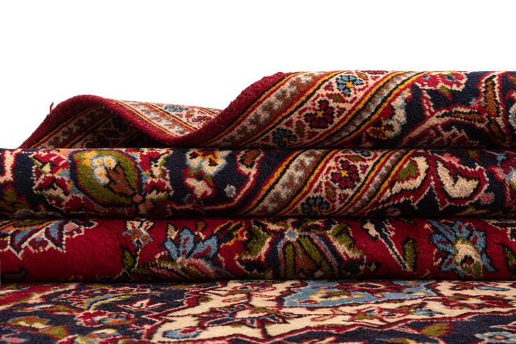 Detail image of 8' 1 x 10' 9 Kashan Wool Rug