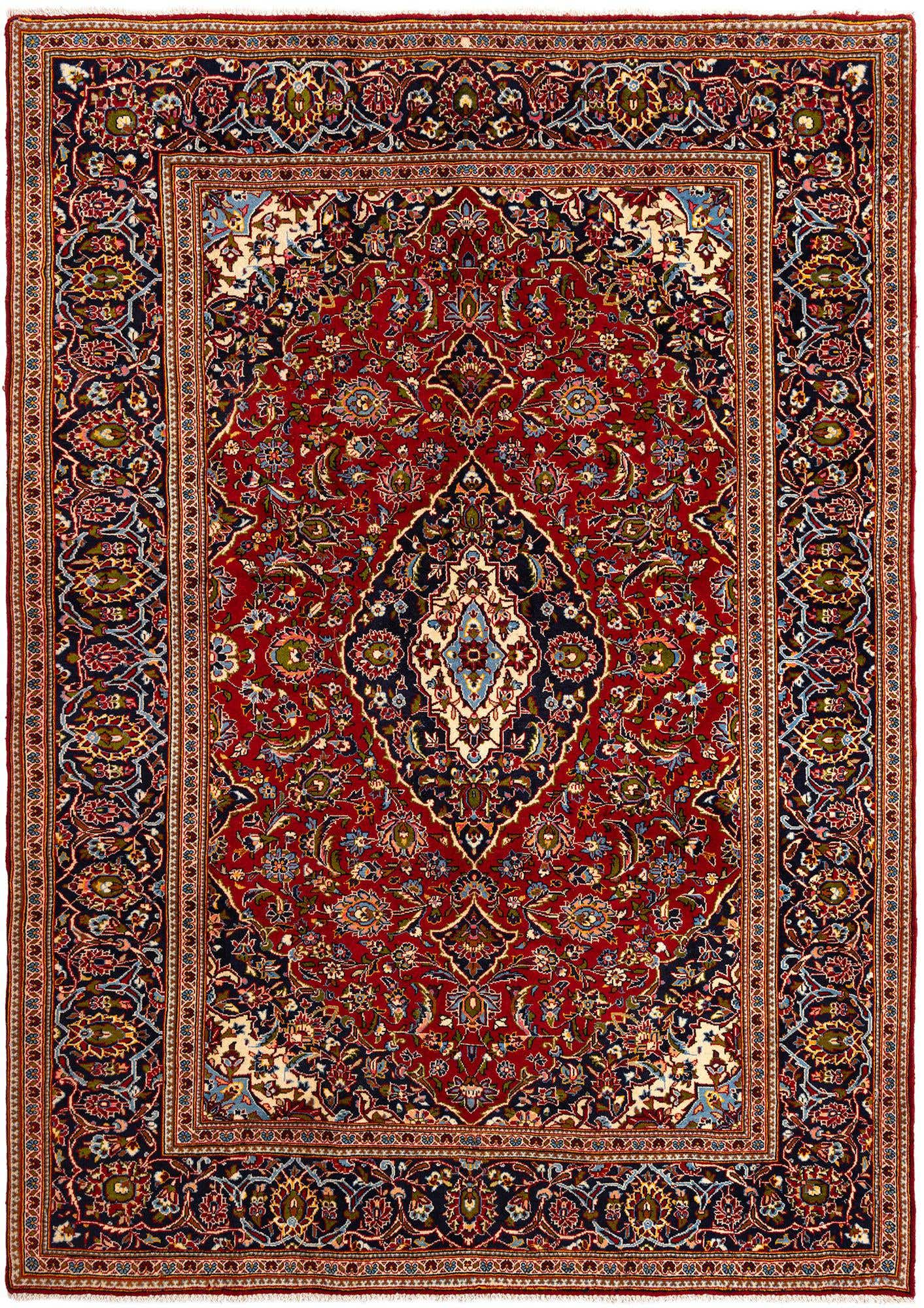 8' 1 x 10' 9 Kashan Wool Rug